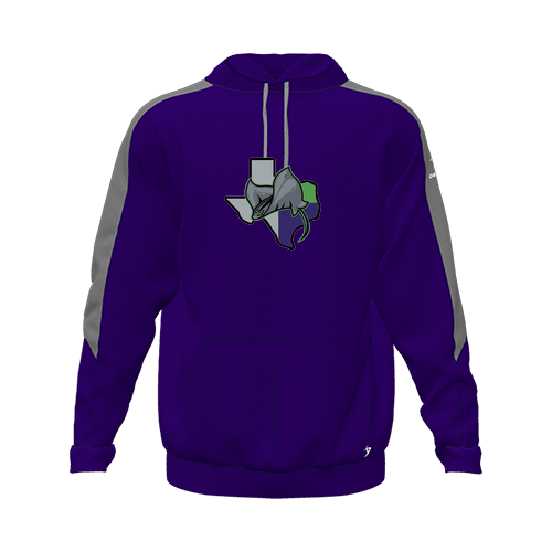 [CUS-DFW-HOOD-FLC-LSL-PUR-YXS-LOGO2] Hoodie (Youth XS, Purple, Logo 2)