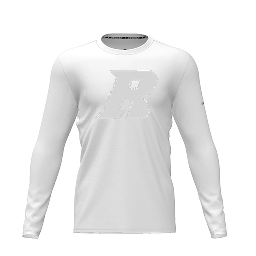[CUS-DRIF-TEES-PER-CNK-LSL-WHT-YXS-LOGO3] Dri Fit Performance T-Shirt (Youth XS, White, Logo 3, Long Sleeve)
