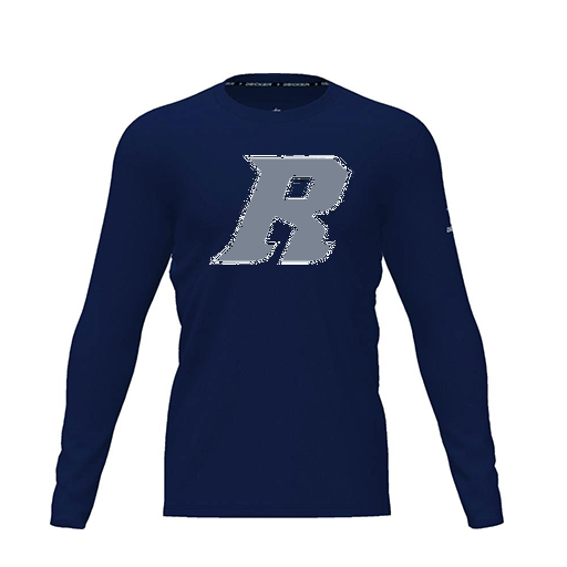 [CUS-DRIF-TEES-PER-CNK-LSL-NVY-YXS-LOGO3] Dri Fit Performance T-Shirt (Youth XS, Navy, Logo 3, Long Sleeve)