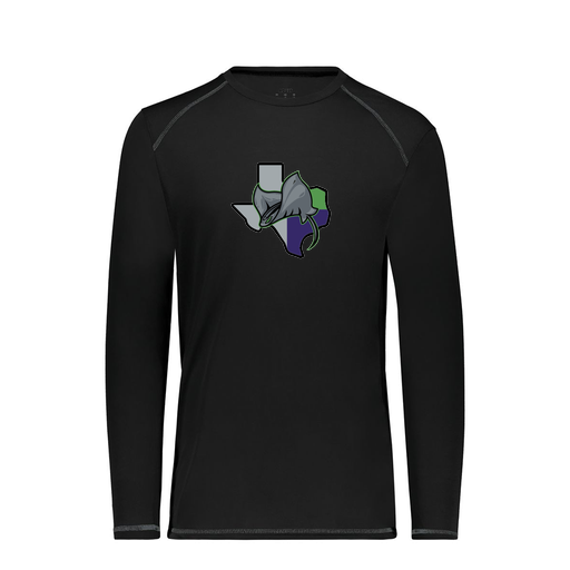 [6845.080.S-LOGO2] Men's SoftTouch Long Sleeve (Adult S, Black, Logo 2)