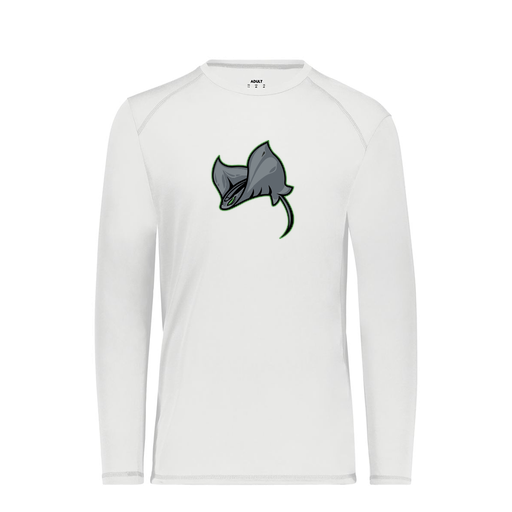 [6845.005.S-LOGO1] Men's SoftTouch Long Sleeve (Adult S, White, Logo 1)