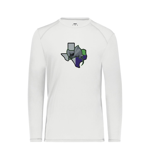[6845.005.S-LOGO2] Men's SoftTouch Long Sleeve (Adult S, White, Logo 2)