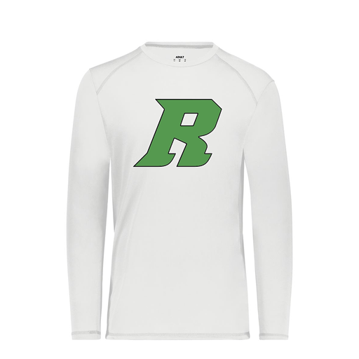 [6845.005.S-LOGO3] Men's SoftTouch Long Sleeve (Adult S, White, Logo 3)