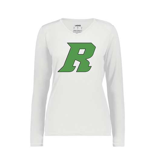 [6847.005.XS-LOGO3] Women's SoftTouch Long Sleeve (Female Adult XS, White, Logo 3)