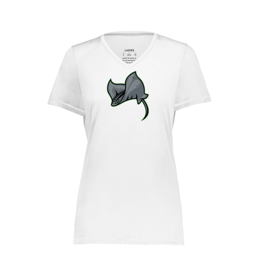 [6844.005.XS-LOGO1] Women's SoftTouch Short Sleeve (Female Adult XS, White, Logo 1)