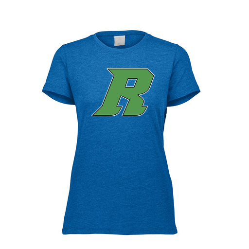 [FTSCUBRY-FAXS-LOGO3] Decker Women's Tri-Blend T-Shirt - Short Sleeve (Female Adult XS, Royal, Logo 3)