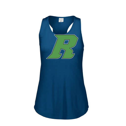 [3078.U22.S-LOGO3] Ladies Tri Blend Tank Top (Female Adult S, Navy, Logo 3)