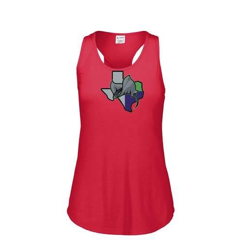 [3078.V96.S-LOGO2] Ladies Tri Blend Tank Top (Female Adult S, Red, Logo 2)