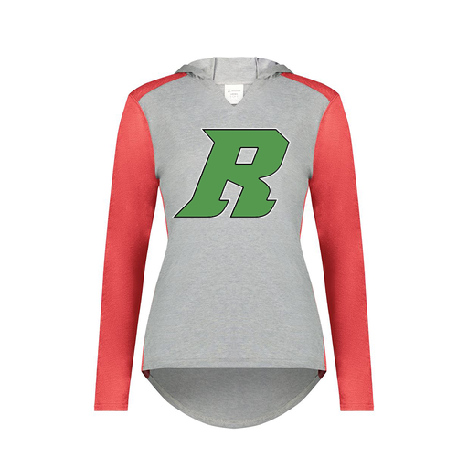 [6902.27V.XS-LOGO3] Ladies Vintage Hoodie (Female Adult XS, Red, Logo 3)