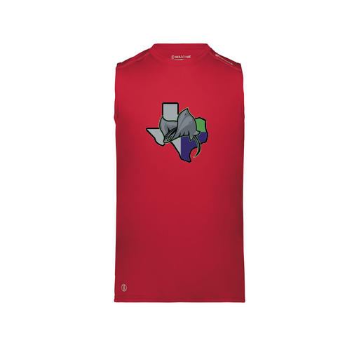 [222593.083.S-LOGO2] Men's CoolDry TankTop (Adult S, Red, Logo 2)