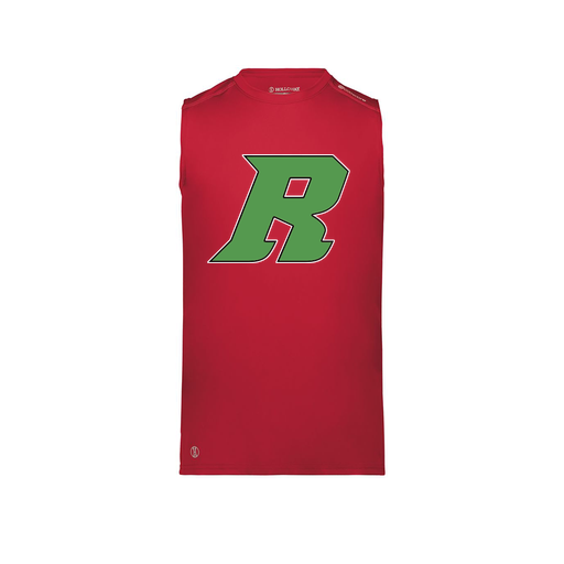 [222593.083.S-LOGO3] Men's CoolDry TankTop (Adult S, Red, Logo 3)