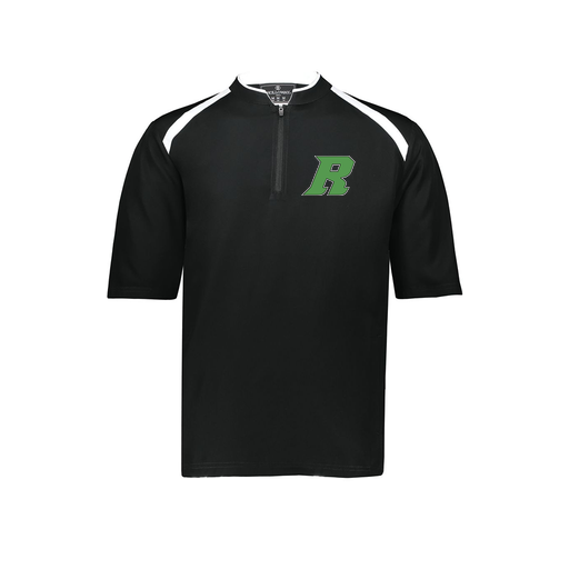 [229581-AS-BLK-LOGO3] Men's Dugout Short Sleeve Pullover (Adult S, Black, Logo 3)