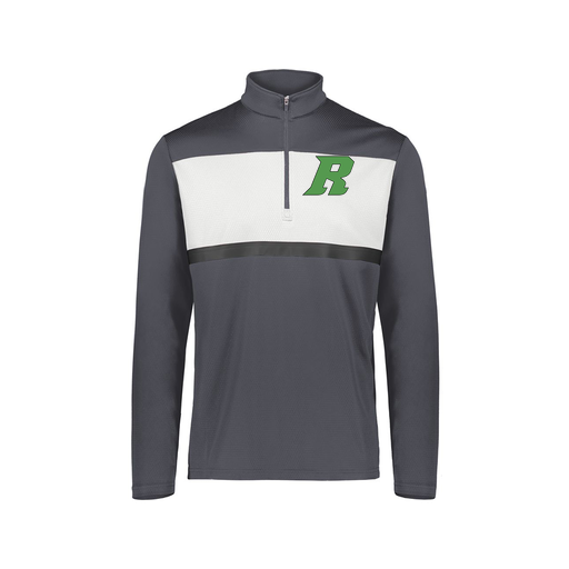 [222691.F52.S-LOGO3] Youth Bold 1/4 Zip Pullover (Youth S, Gray, Logo 3)