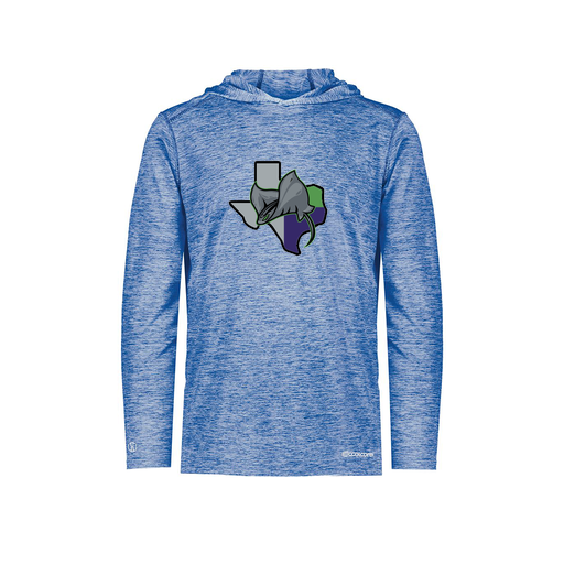 [FOLHCGRY-YS-LOGO2] Decker Youth Charge Hoodie (Youth S, Royal, Logo 2)