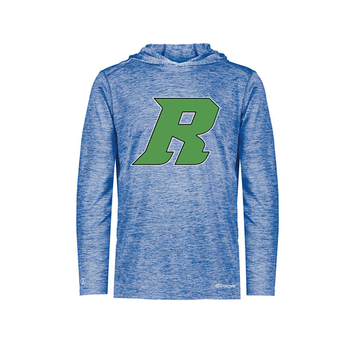 [FOLHCGRY-YS-LOGO3] Decker Youth Charge Hoodie (Youth S, Royal, Logo 3)