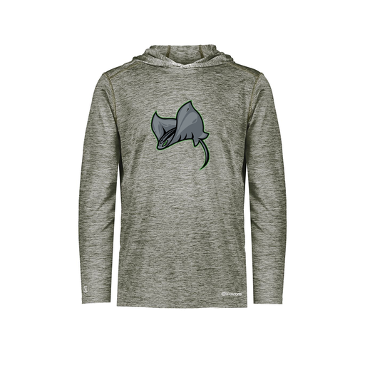 [FOLHCGGY-YS-LOGO1] Decker Youth Charge Hoodie (Youth S, Gray, Logo 1)