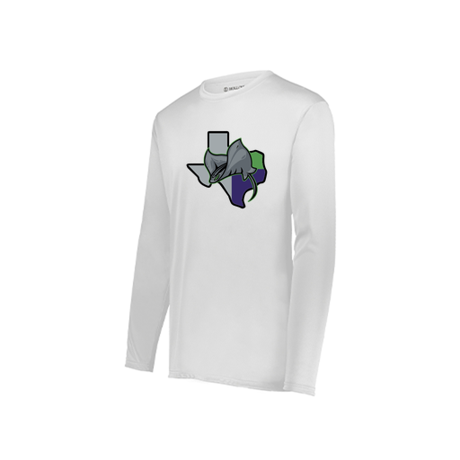 [222822.005.XS-LOGO2] Men's LS Smooth Sport Shirt (Adult XS, White, Logo 2)