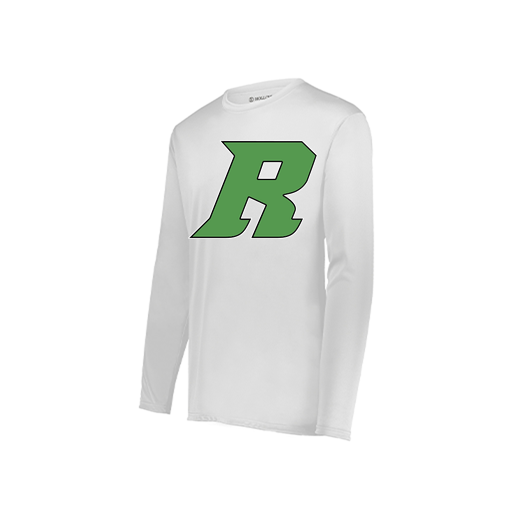 [222822.005.XS-LOGO3] Men's LS Smooth Sport Shirt (Adult XS, White, Logo 3)