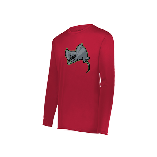[222822.083.XS-LOGO1] Men's LS Smooth Sport Shirt (Adult XS, Red, Logo 1)