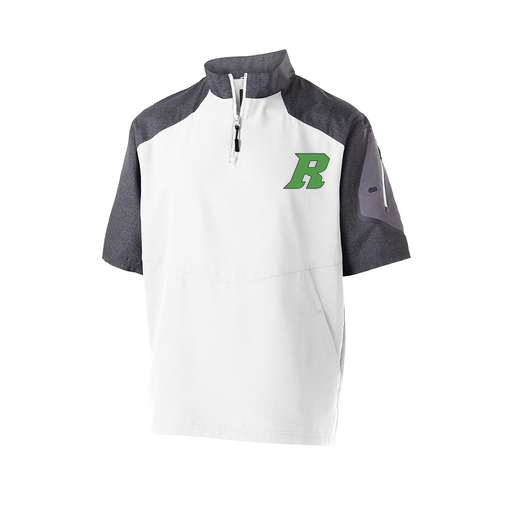 [229545.H04.XS-LOGO3] Men's Raider SS Pullover (Adult XS, White, Logo 3)