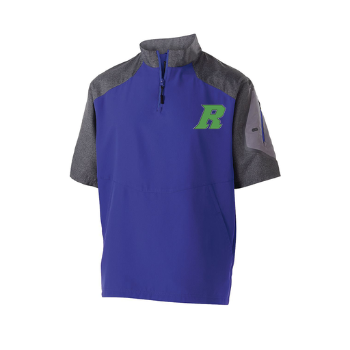 [229545.H68.XS-LOGO3] Men's Raider SS Pullover (Adult XS, Purple, Logo 3)