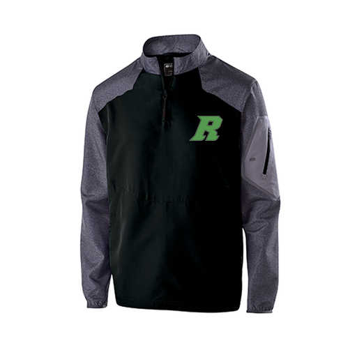[229155.H05.XS-LOGO3] Men's Raider LS Pullover (Adult XS, Black, Logo 3)