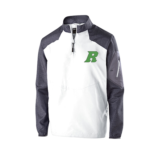 [229155.H04.XS-LOGO3] Men's Raider LS Pullover (Adult XS, White, Logo 3)