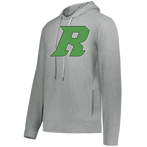 [222598.E83.S-LOGO3] Men's Ventura Thin Knit Hoodie (Adult S, Silver, Logo 3)