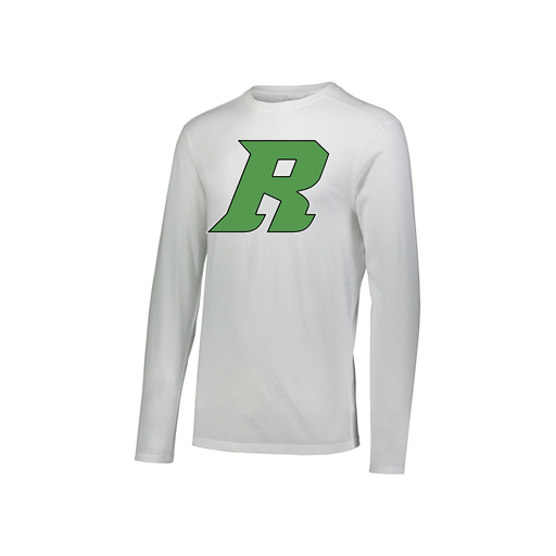 [FTLCUBWH-YS-LOGO3] Decker Youth Tri-Blend T-Shirt - Long Sleeve (Youth S, White, Logo 3)