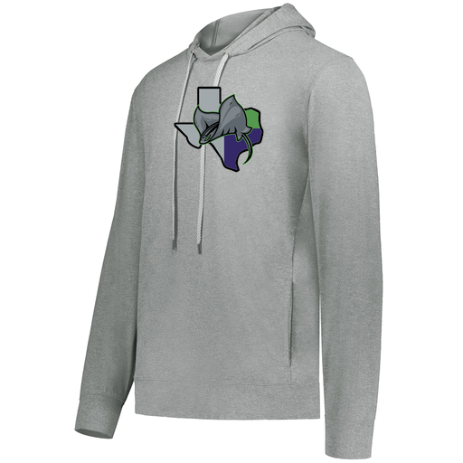 [222698.013.S-LOGO2] YOUTH VENTURA THIN KNIT HOODIE (Youth S, Silver, Logo 2)