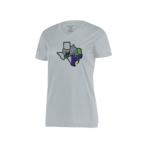 [222820.099.S-LOGO2] Ladies Movement Dri Fit Shirt (Female Adult S, Silver, Logo 2)