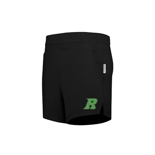 [223704.080.XS-LOGO3] LADIES VENTURA SOFT KNIT SHORTS (Female Adult XS, Black, Logo 3)