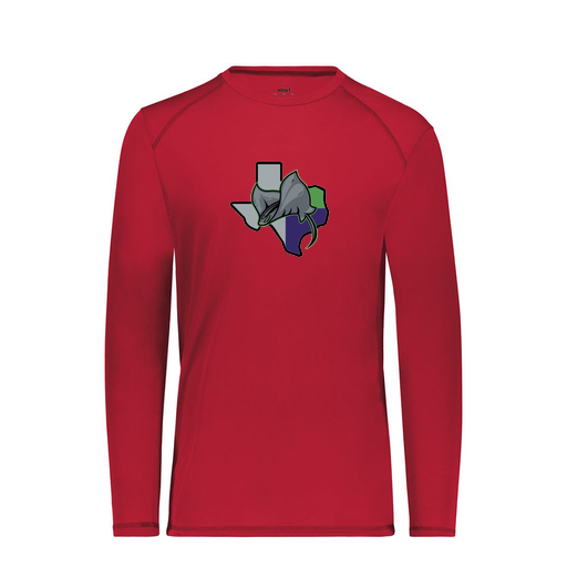 [6845.083.S-LOGO2] Men's SoftTouch Long Sleeve (Adult S, Red, Logo 2)