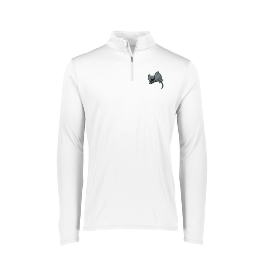 [2787.005.XS-LOGO1] Ladies Dri Fit 1/4 Zip Shirt (Female Adult XS, White, Logo 1)