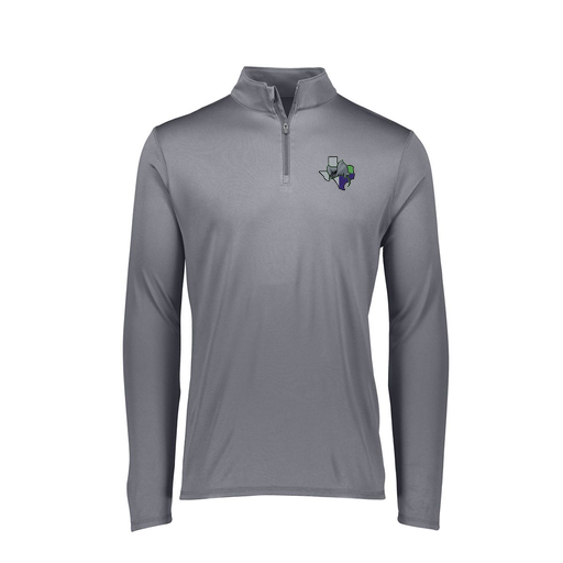 [2787.059.XS-LOGO2] Ladies Dri Fit 1/4 Zip Shirt (Female Adult XS, Gray, Logo 2)