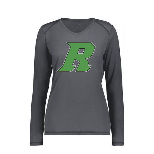 [6847.98D.XS-LOGO3] Women's SoftTouch Long Sleeve (Female Adult XS, Gray, Logo 3)