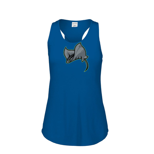 [3078.U55.S-LOGO1] Ladies Tri Blend Tank Top (Female Adult S, Royal, Logo 1)