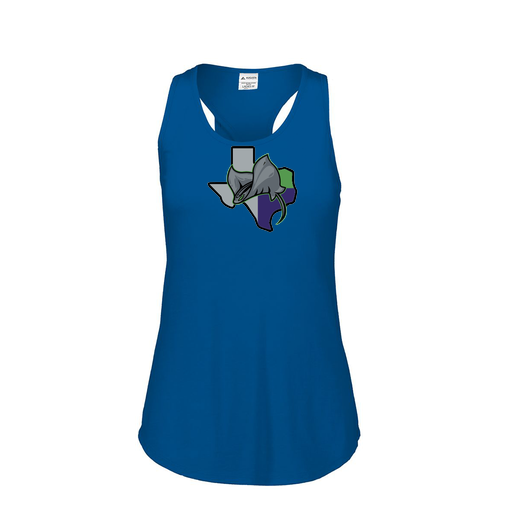 [3078.U55.S-LOGO2] Ladies Tri Blend Tank Top (Female Adult S, Royal, Logo 2)