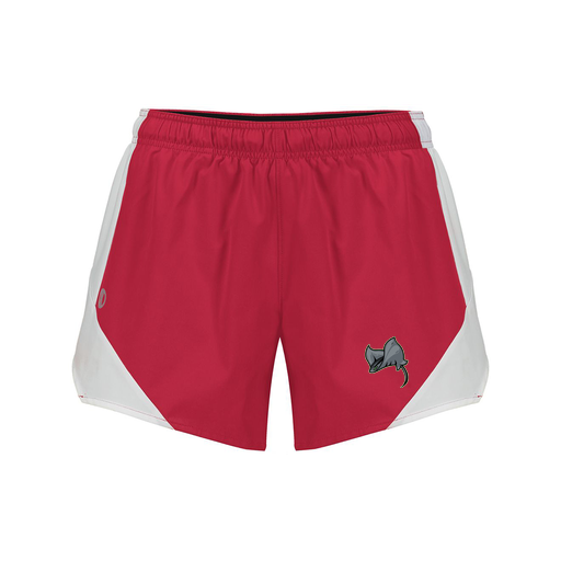 [229489.H01.S-LOGO1] Girls Olympus Shorts (Female Youth S, Red, Logo 1)