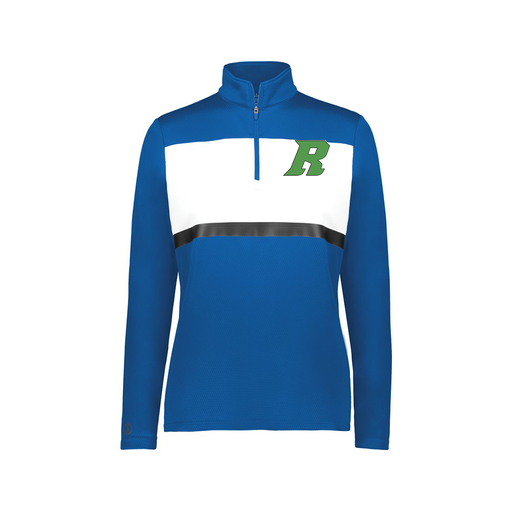 [222791.280.XS-LOGO3] Ladies Bold 1/4 Zip Pullover (Female Adult XS, Royal, Logo 3)