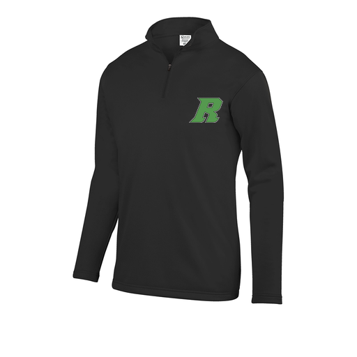 [DFW-FFQZ-BLK-AS-LOGO3] Men's FlexFleece 1/4 Zip (Adult S, Black, Logo 3)