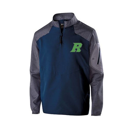 [229155.H03.XS-LOGO3] Men's Raider LS Pullover (Adult XS, Navy, Logo 3)