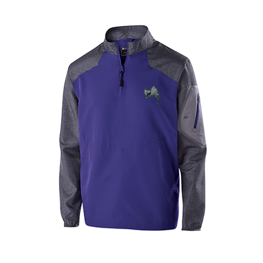 [229155.H68.XS-LOGO1] Men's Raider LS Pullover (Adult XS, Purple, Logo 1)