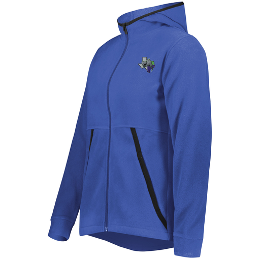 [6860.060.XS-LOGO2] Ladies Chill Full Zip Fleece (Female Adult XS, Royal, Logo 2)